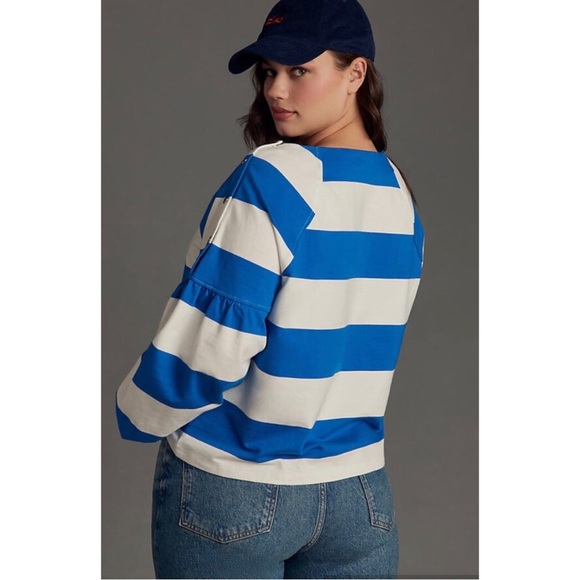 ANTHROPOLOGIE MAEVE French Terry Sweatshirt Size XS - Picture 6 of 14